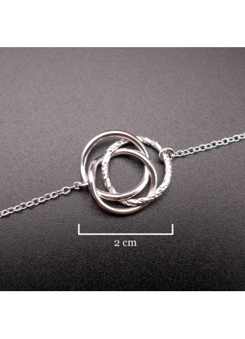 Bracelet anneaux de Borromée